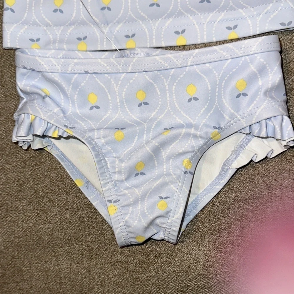 Carter's Light Blue and Yellow Kids Rashguard Set